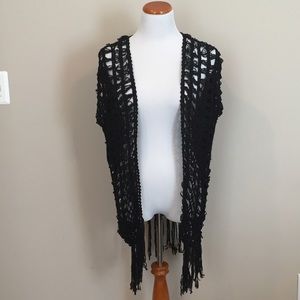 Black long cardigan size XS/S